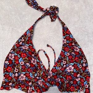 Floral bikini top